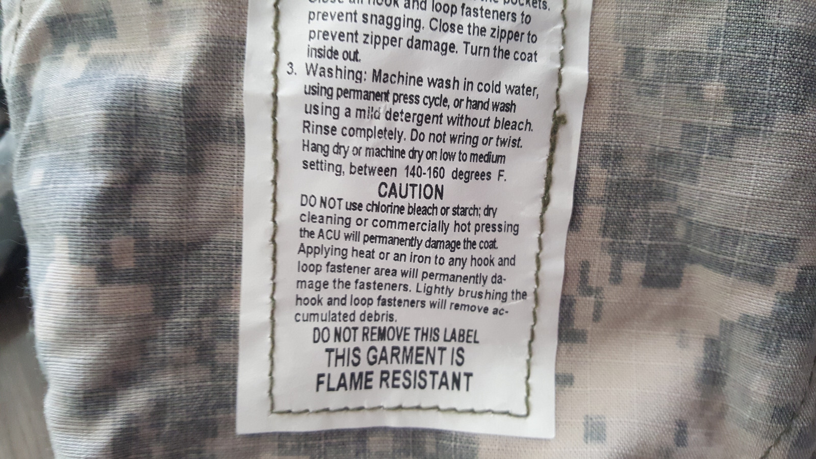 Army Combat Uniform Coat FR Medium Long Digital Camo NWT