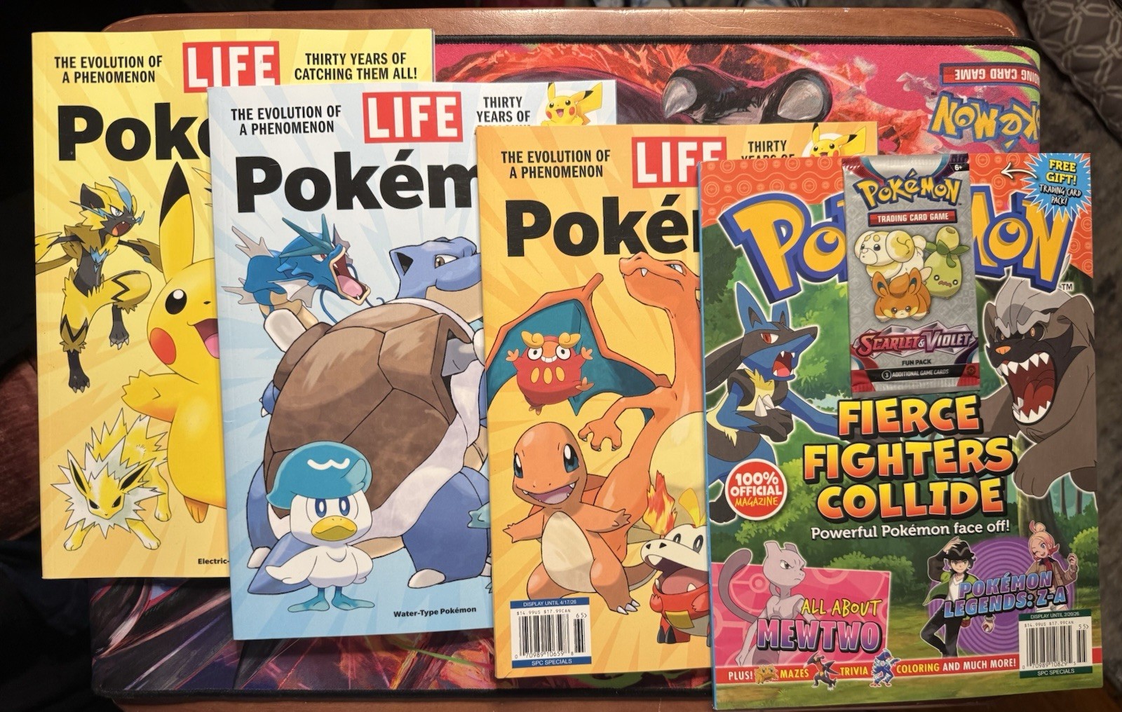 Life Magazine 3 Of 4 Blastoise Charizard Pikachu And A Fierce Fighters Collide