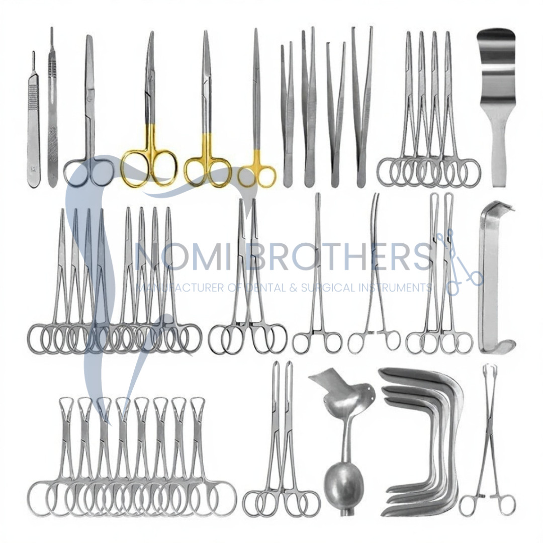 43 Pcs Basic Vaginal Surgical Kit – OBGYN Instruments German Stainless Steel