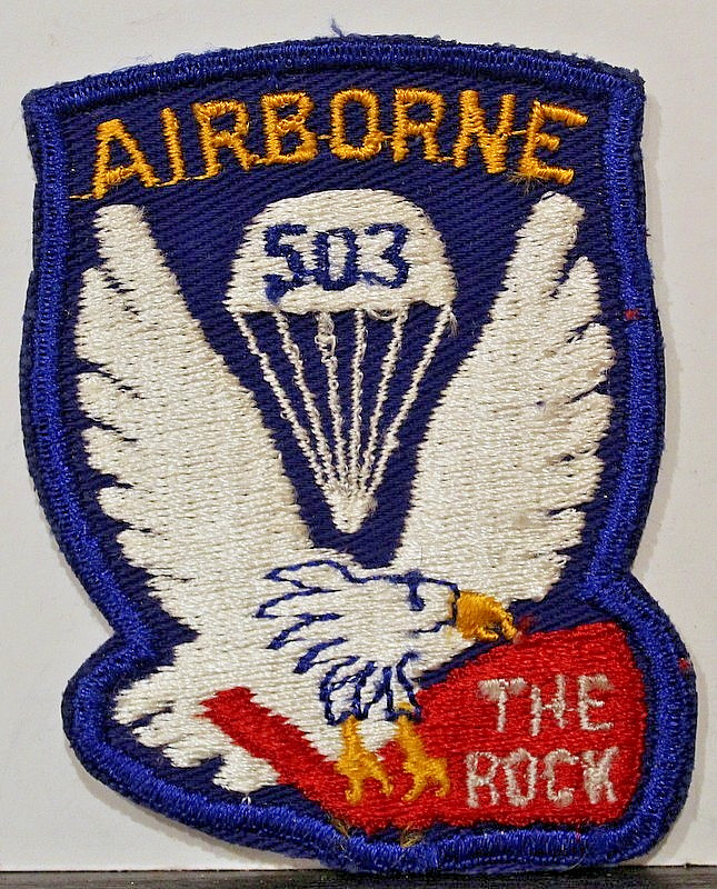 US Army 503rd Parachute Infantry Regiment Full Color Patch Insignia Badge 1950s