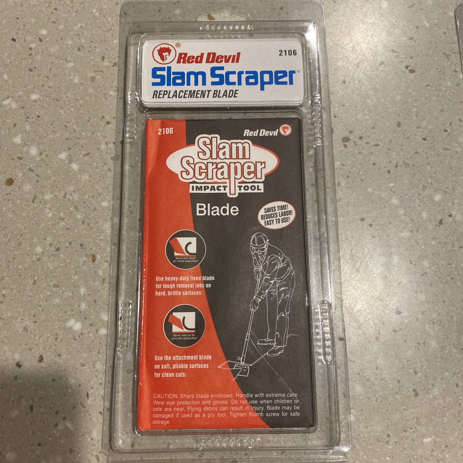 Red Devil Slam Scraper Impact Tool Blade # 2106 New  (Pack of 2 Blades)