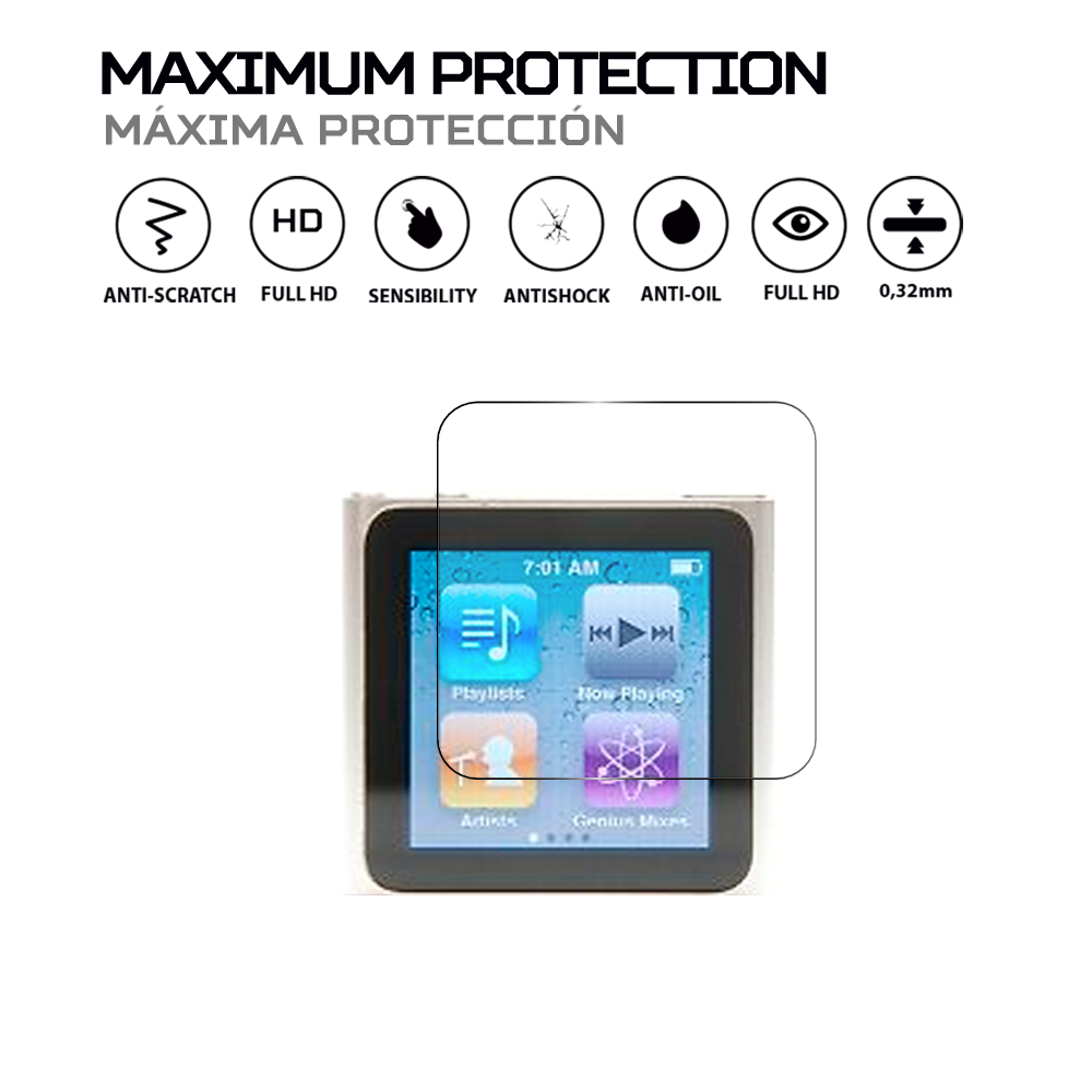 ANTISHOCK Screen protector for Apple iPod Nano 6