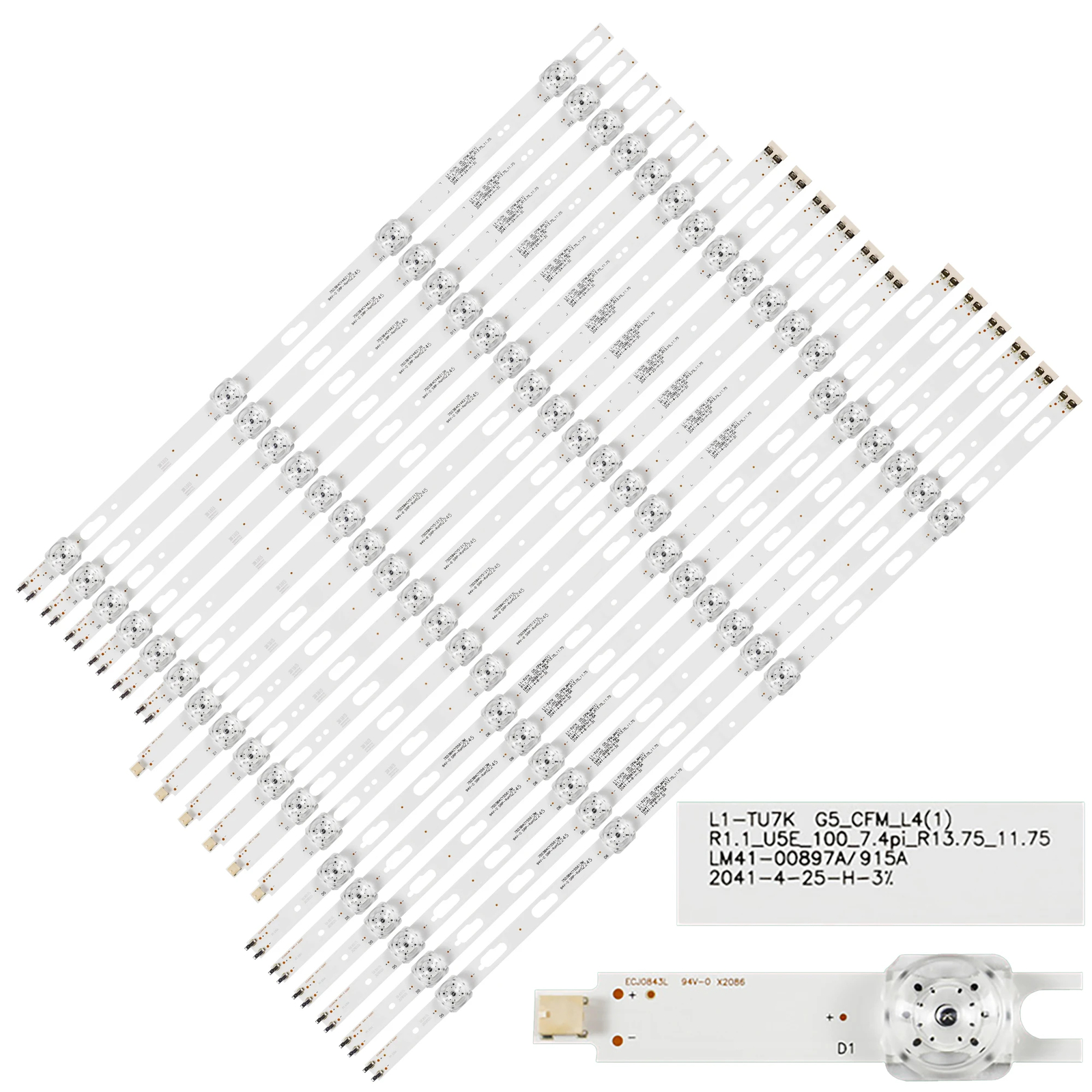 LED Strips For Samsung BN96-50310A BN96-50311A BN96-50312A UN75TU8000 UE75TU7000
