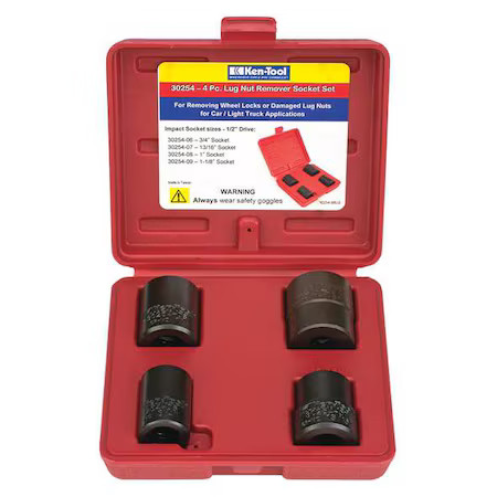 Ken-Tool 30254 Lug Nut Remover Socket Set