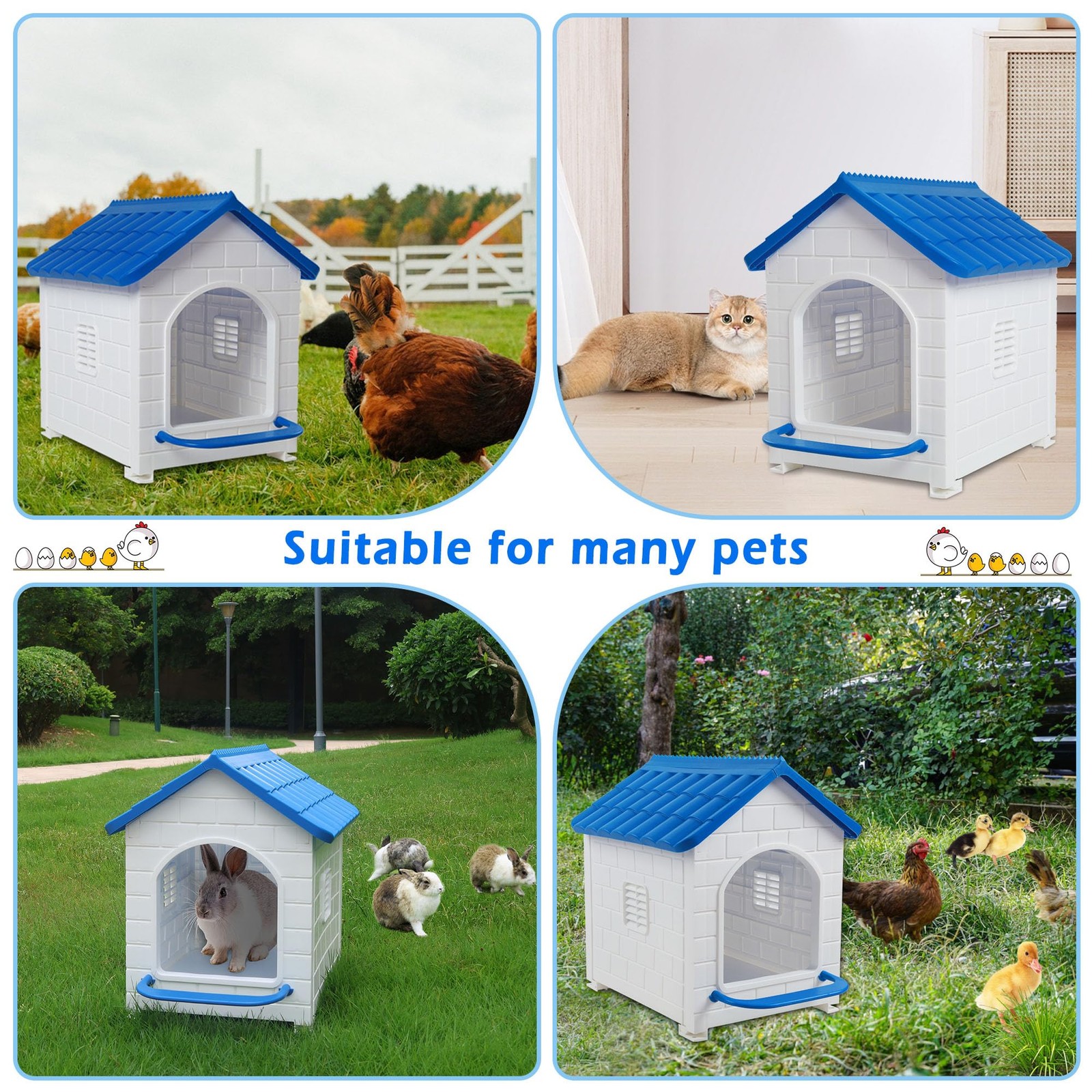 Nesting Boxes for Chicken, 100% Waterproof Hens Nesting for Laying Eggs for H...