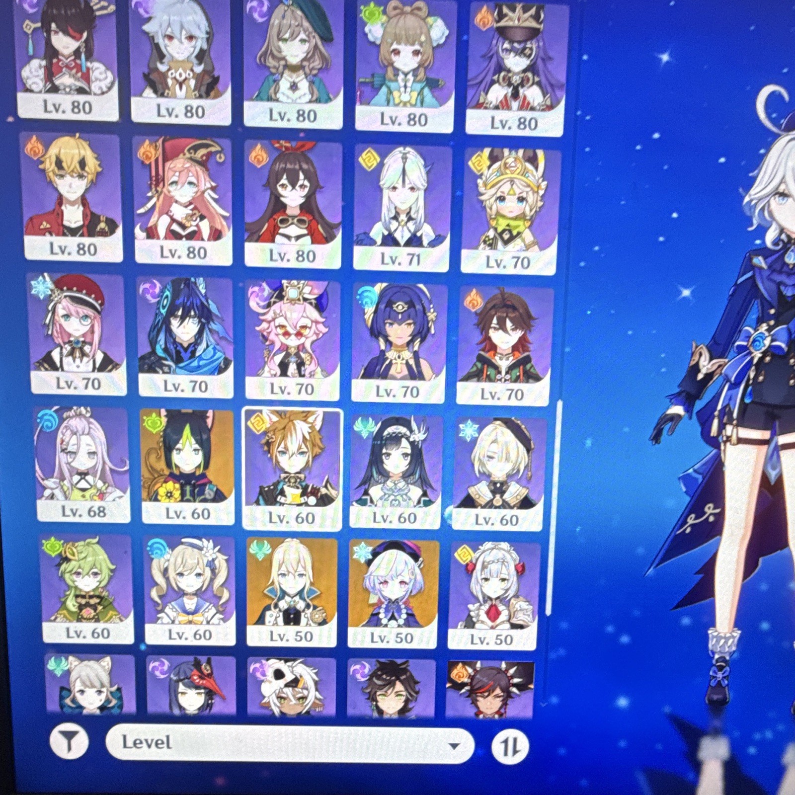 Genshin Impact AR. 60 Game Account - Multiple 5-Star Characters & Weapons