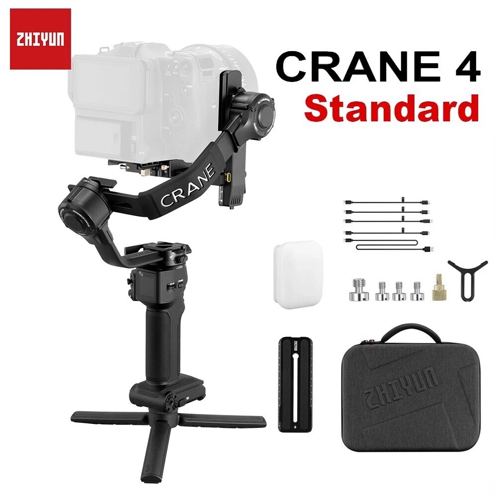Zhiyun Crane 4 Gimbal 3-Axis Gimbal Stabilizer for Canon Sony Mirrorless Camera