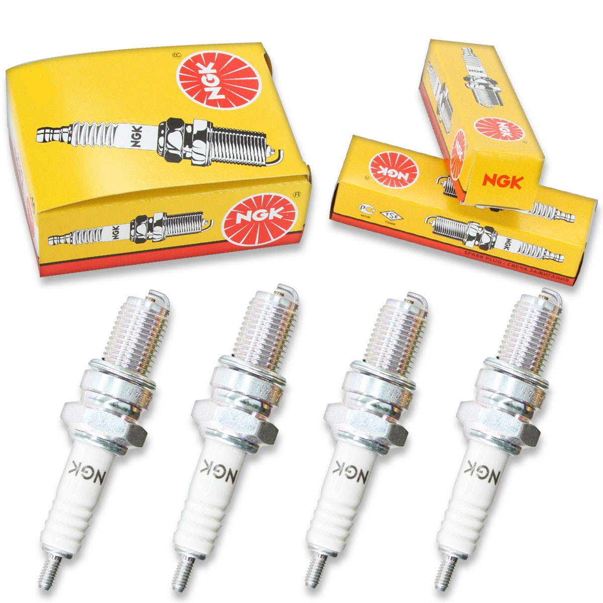 4pcs 74-78 Honda XL350 NGK Standard Spark Plugs 340cc 20ci Kit Set Engine st
