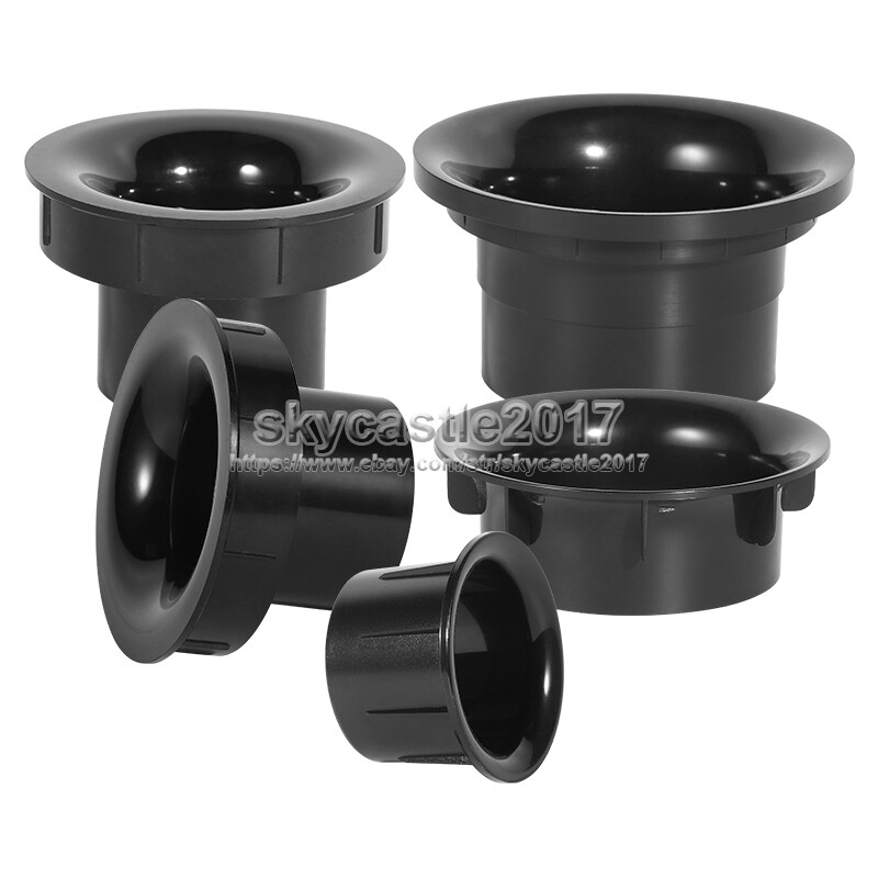2x Speaker Port Tube Woofer Reflex Tube Loudspeaker Air Vent Bass Inverted Tube