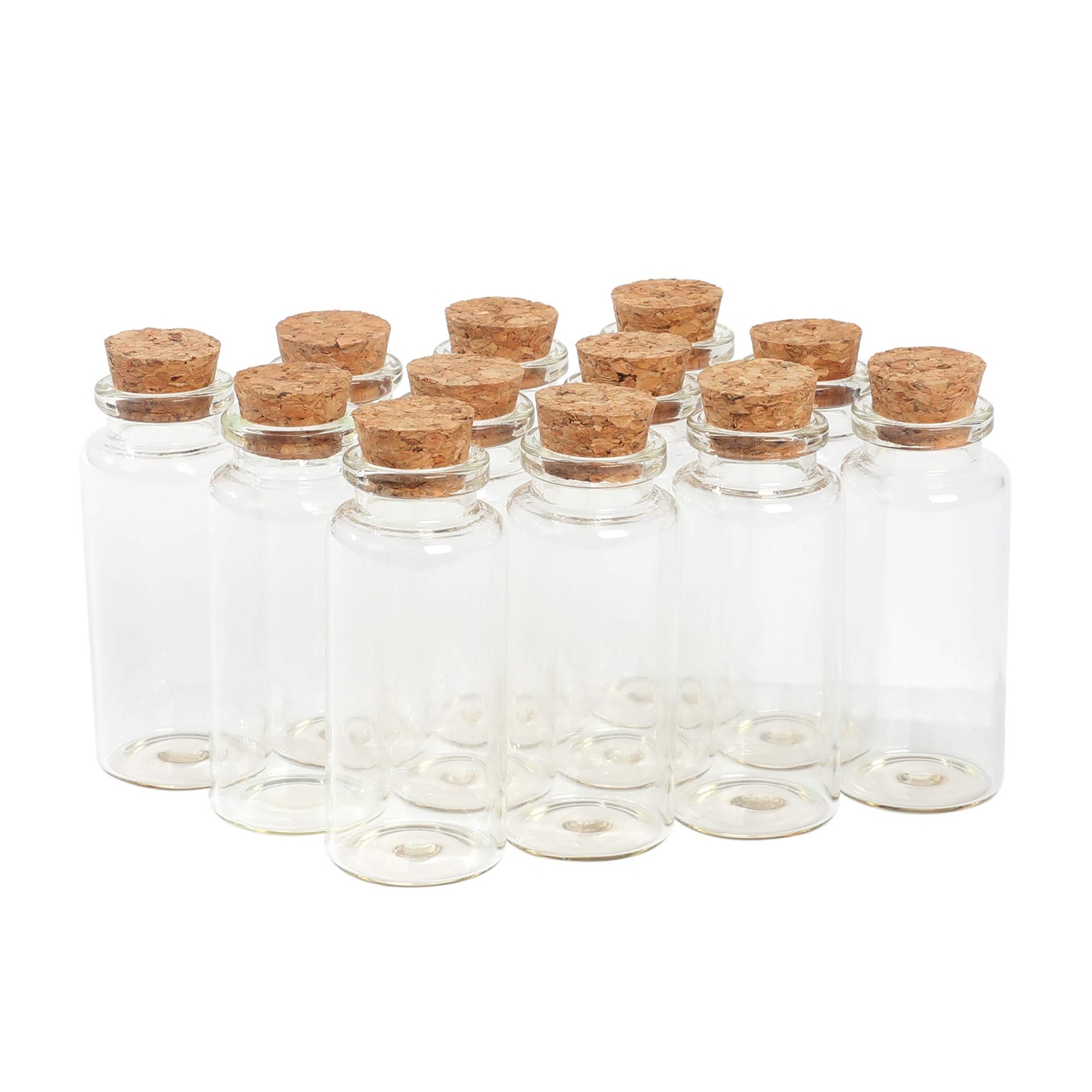 Decorative Glass Bottles Set of 12 1 fl oz Ideal for Crafts or Storage