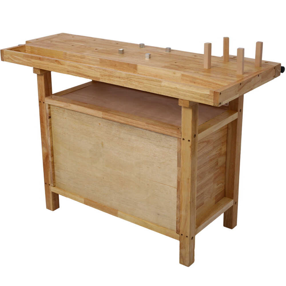 Wood Workbench Wooden Workbench for Garage Workshop and Home