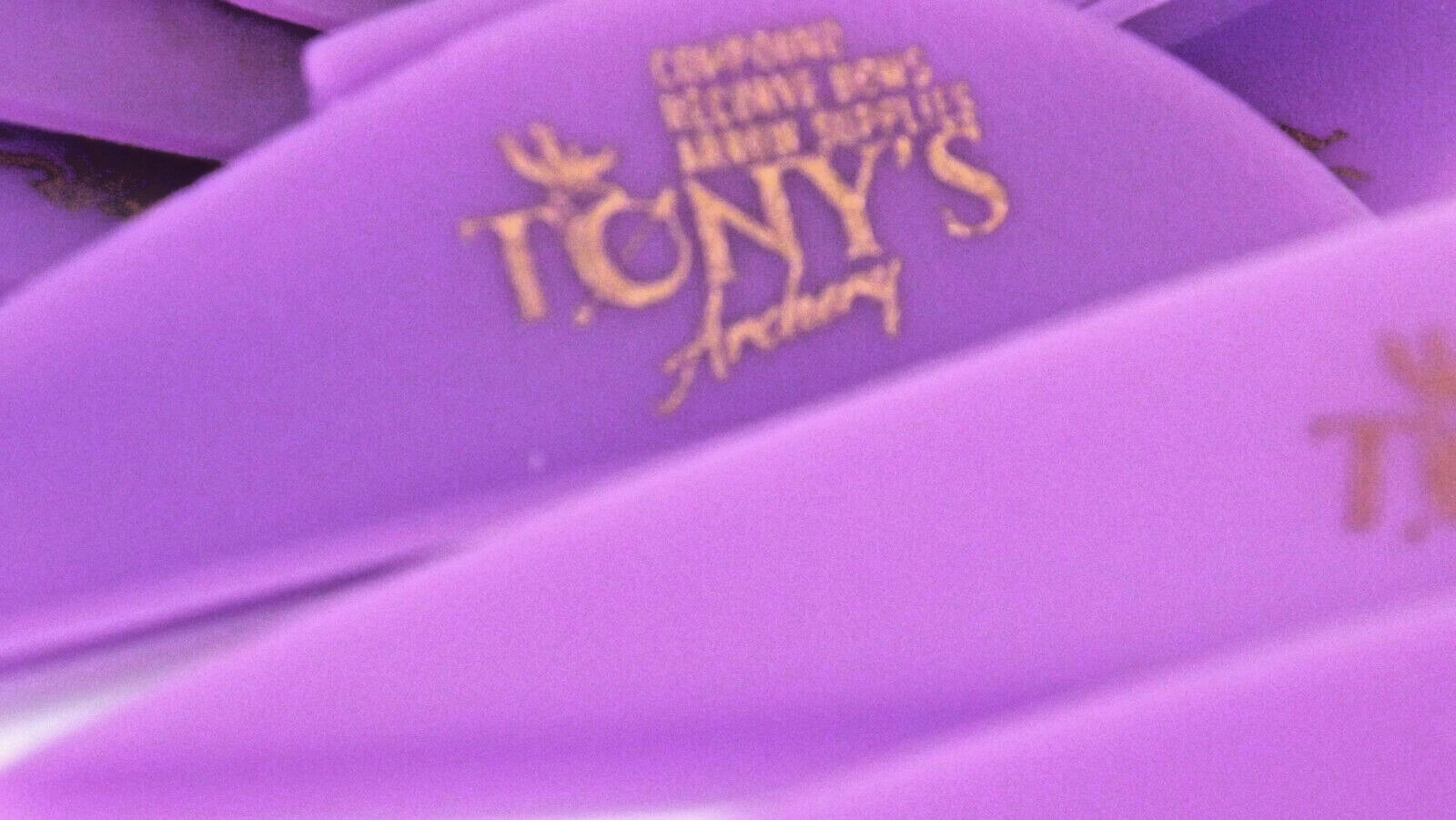 2.5" Vanes Tonys All New Super Wave Archery Vanes Purple 50PK TNYSWV3343G