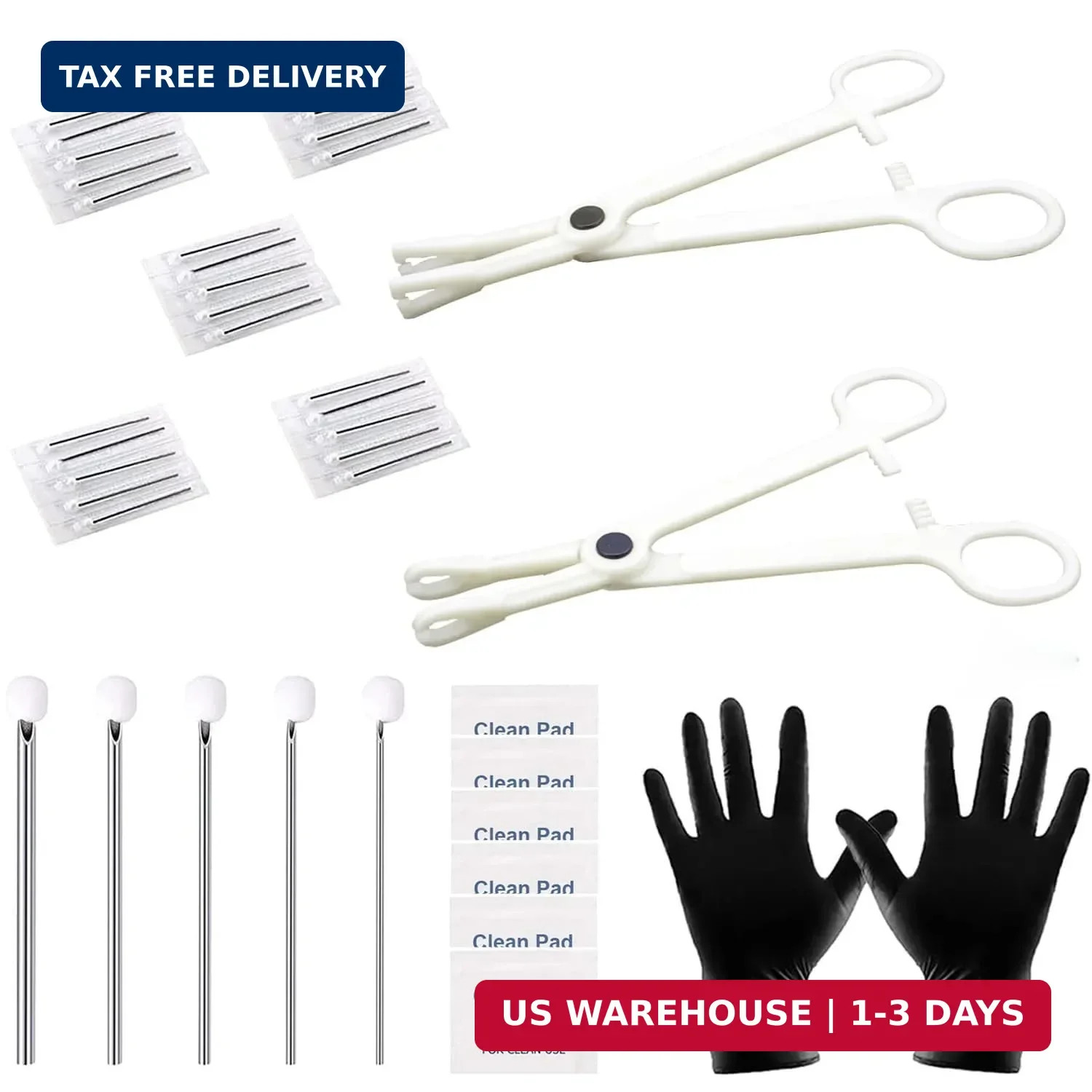 Piercing Kit 35PCS Professional Piercing Kit Includeds 25PCS Mixed 12G 14G 16G 1