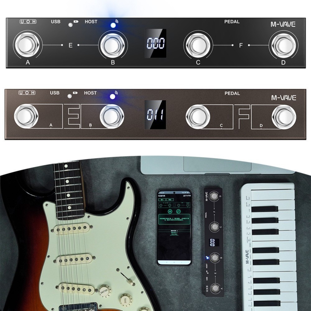 With Quick Charge And Long Battery-Life For MVAVE Portable For MIDI Pedal