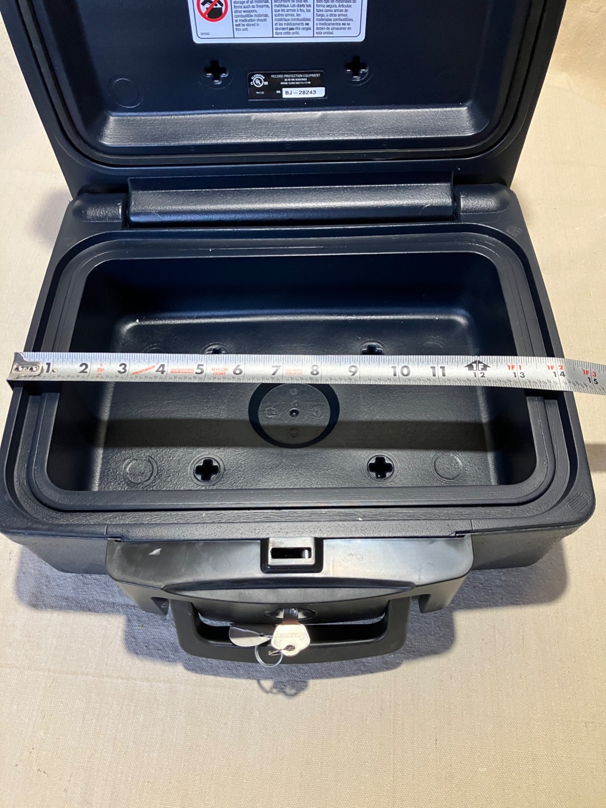 SentrySafe Chest Safe with Key Lock, Fire & Water-Resistant