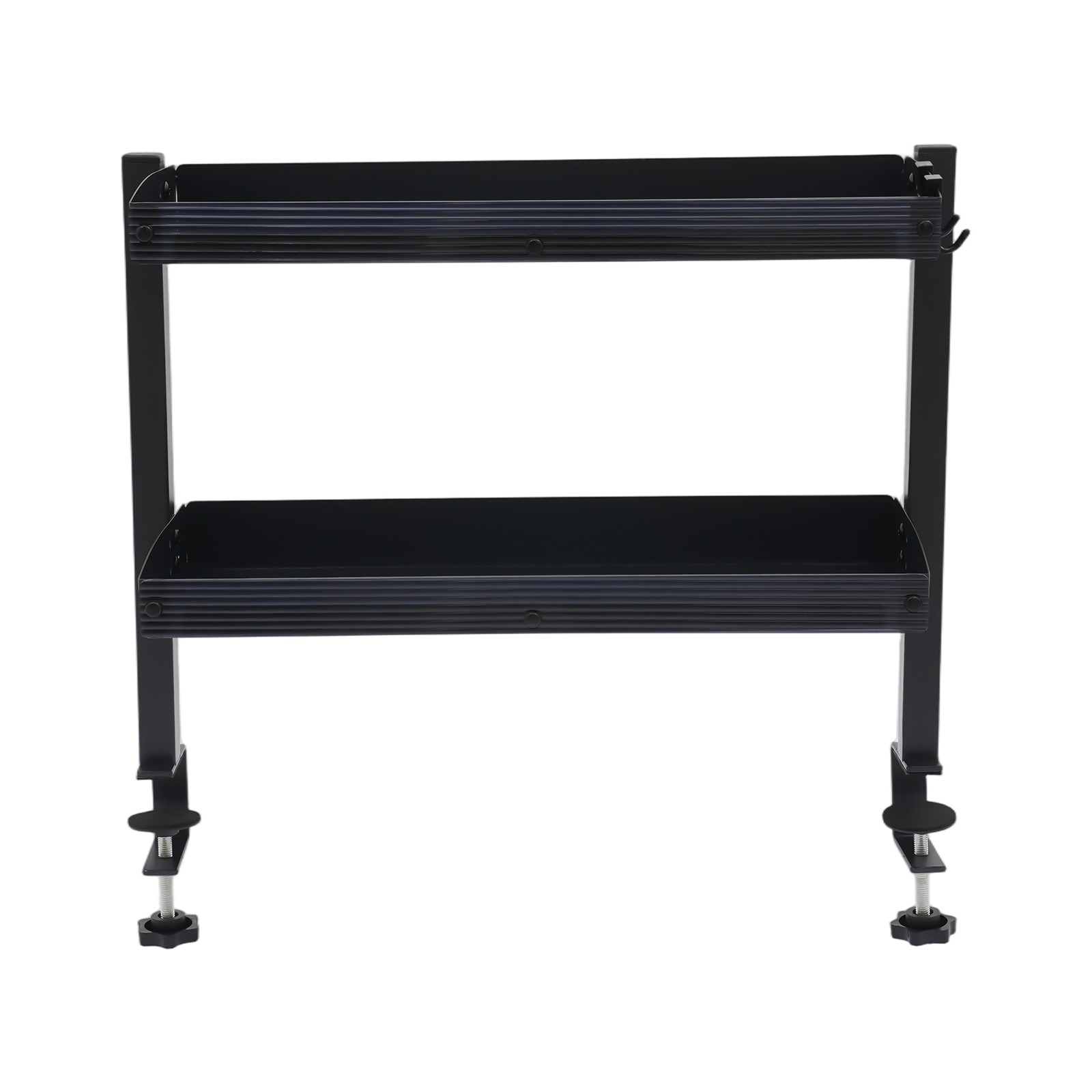 Modern Countertop Desk Shelf, 2-tier Shelving With Adjustable Storage Tray