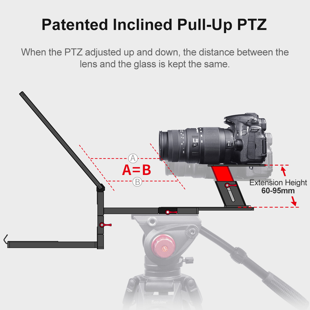 Desview TP170 17 inch Portable Universal HD Teleprompter for Tablet DSLR CameraV