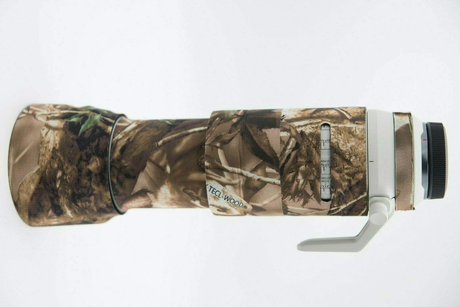 LensCamo Neoprene Camouflage  for Canon RF 100-500  + zoom cover - Forest Camo