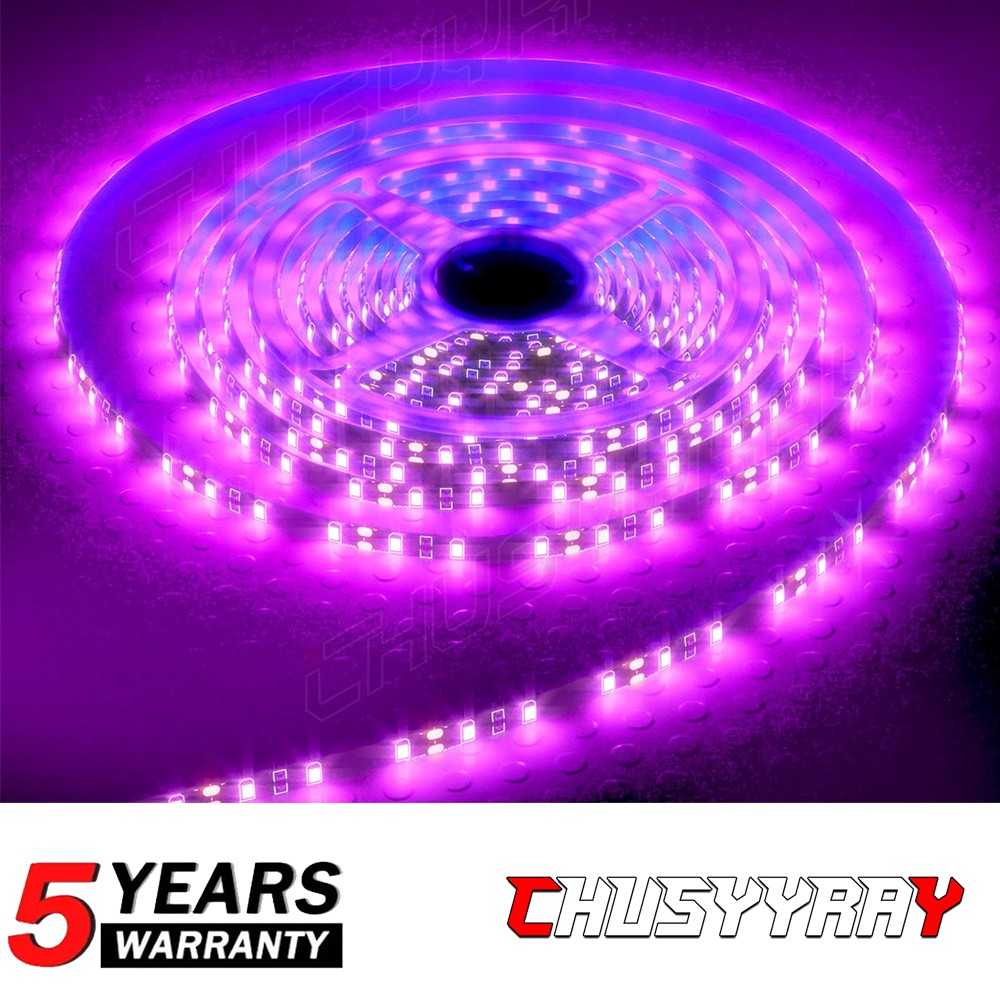 Black Light LED Strip 16FT 300 LEDs UV Black Lights for Room 12V Ultraviolet LED
