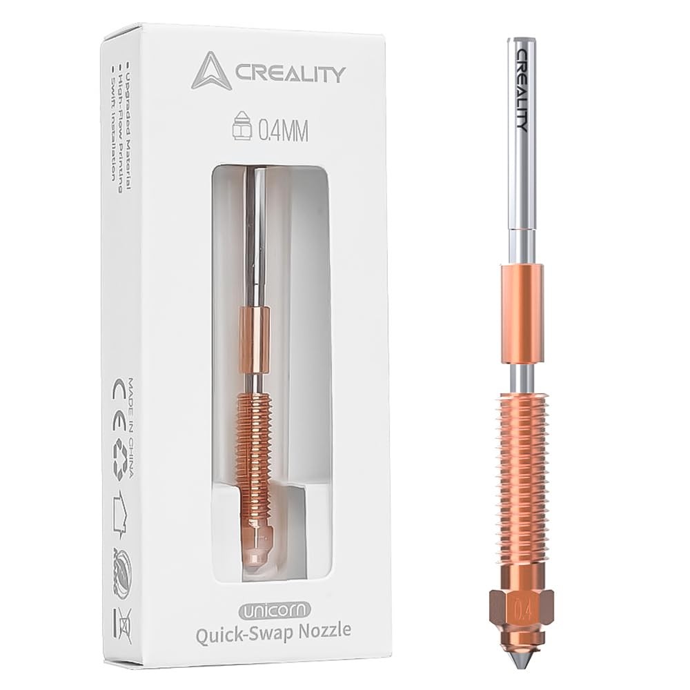 Creality Official K1 SE Nozzles, 0.4mm 1PCS Quick-Swap 3D K1C/3 V3/ 3V3 Plus