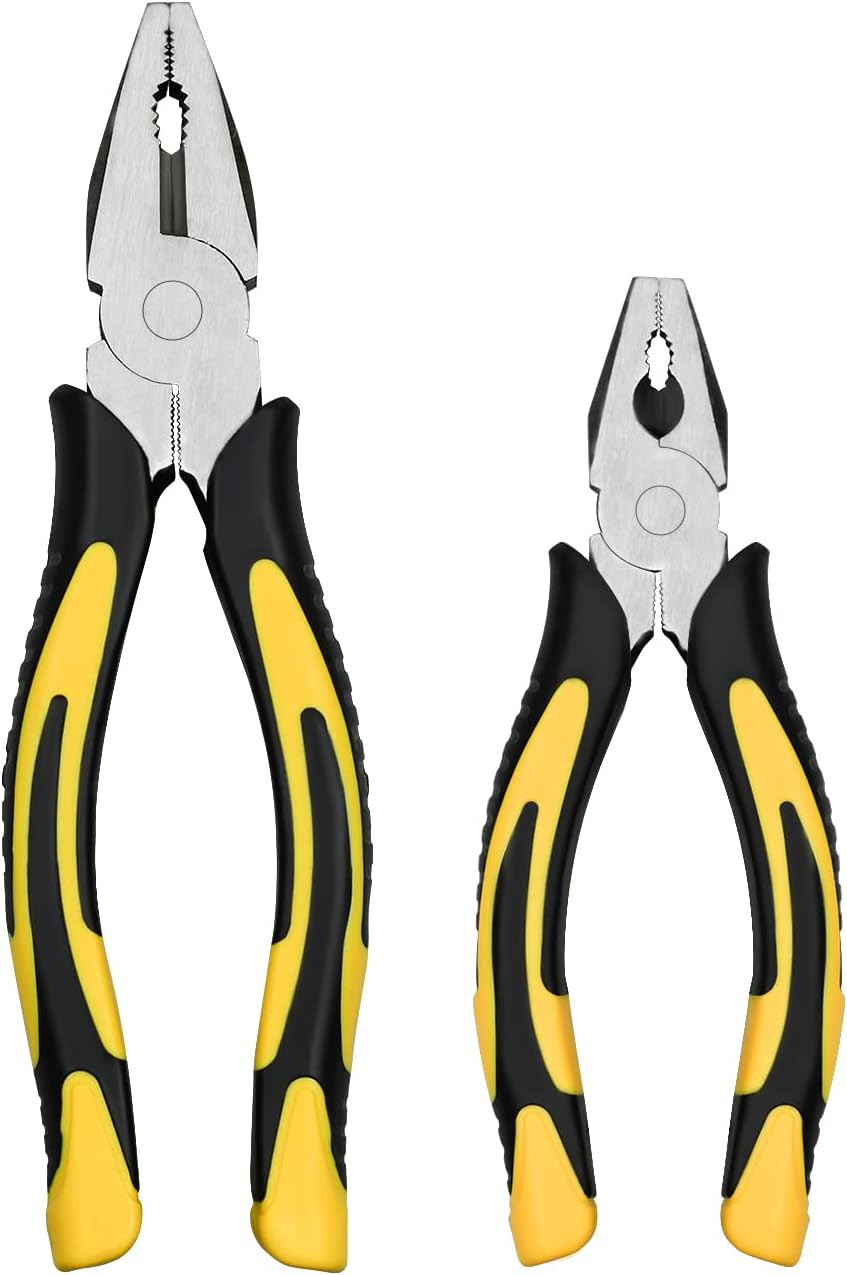 Lineman'S Pliers Combination Pliers 6 Inch & 8 Inch with Wire Cutter | for Quick