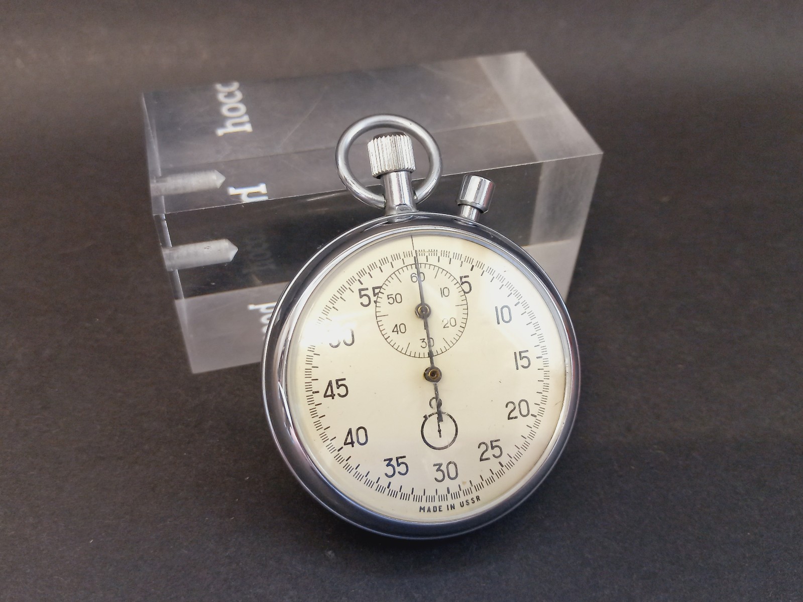 Soviet Vintage Stopwatch AGAT, USSR Mechanical Competition Stopwatch,Retro Sport