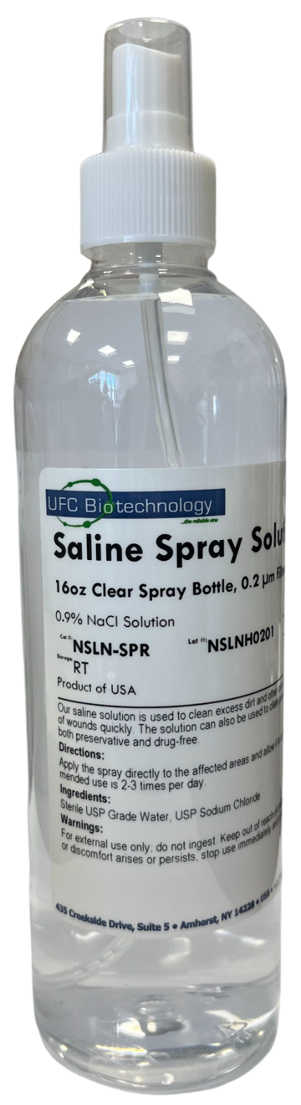 Saline Spray Solution - 16 oz - Sterile 0.9% NaCl Solution