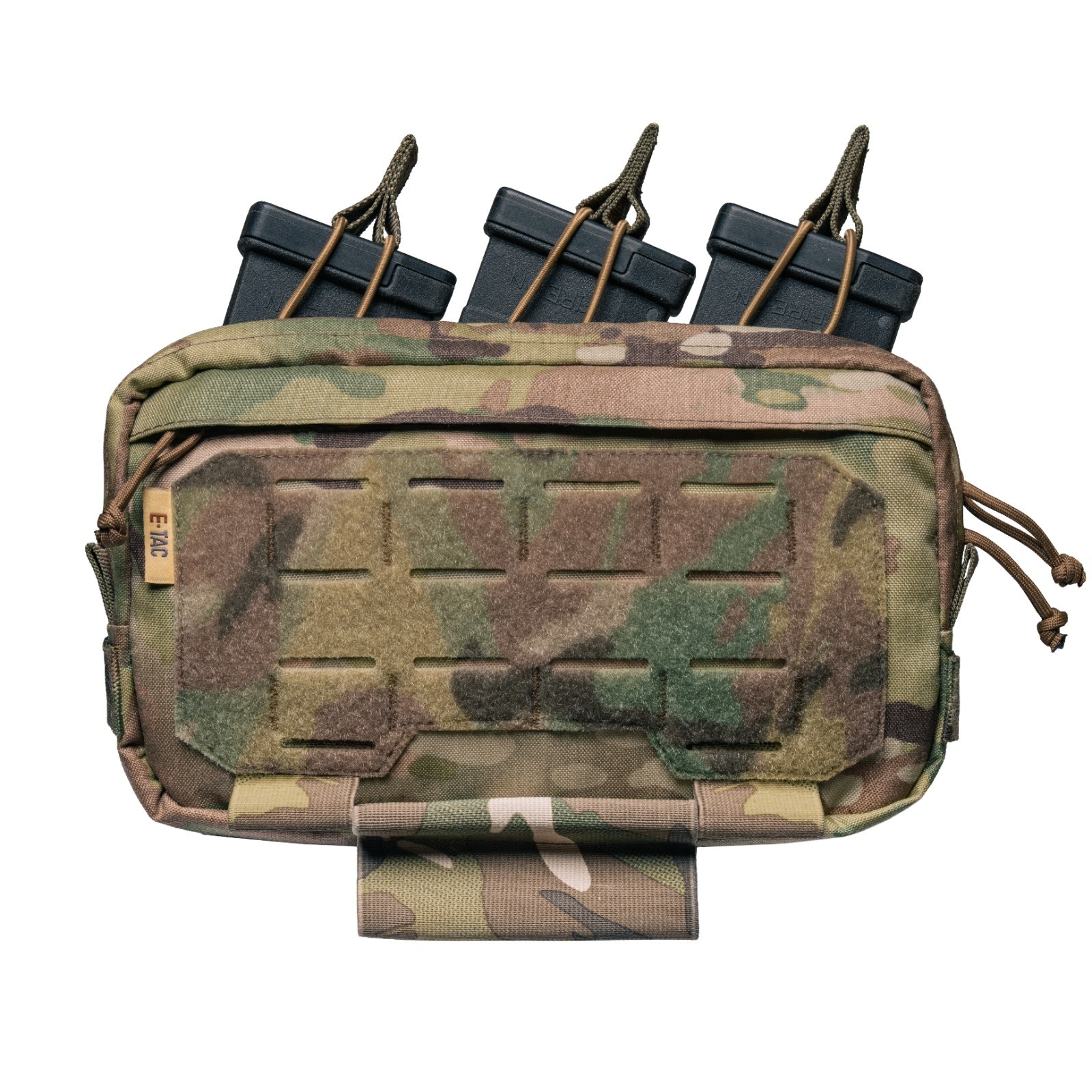 Tactical Admin Pouch for 3 AK/AR Magazines with Retention Clips Multicam