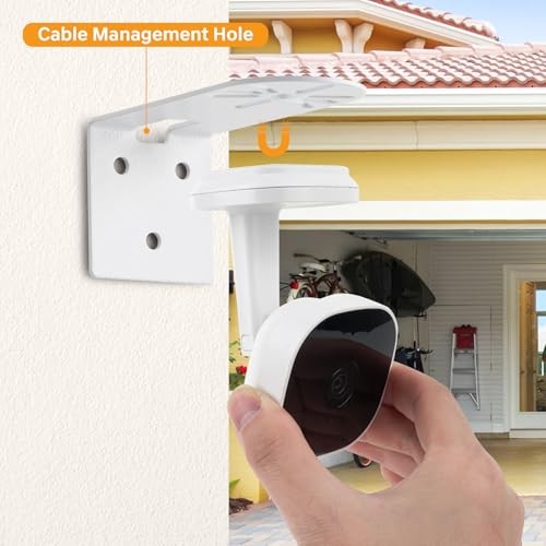 Metal Wall Mount for myQ Smart Garage Security Camera, No Drill 1 Pack