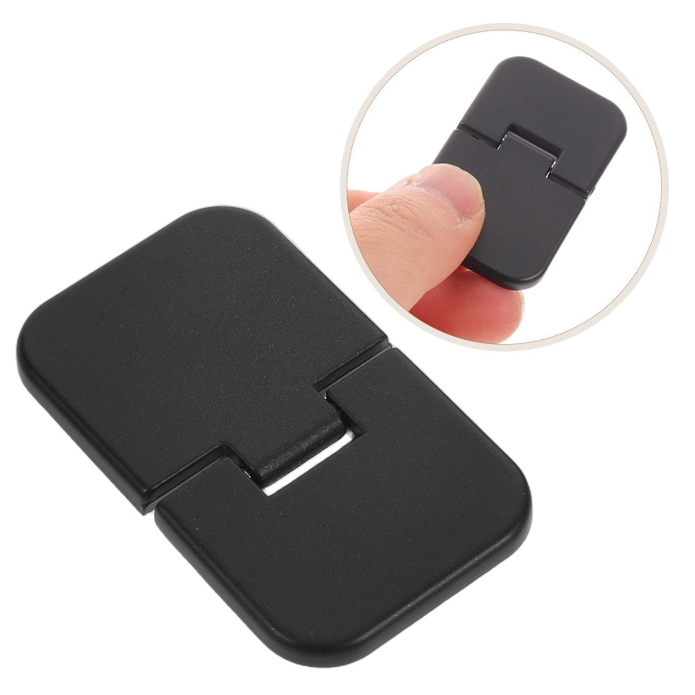 2Pcs Durable Zinc Alloy Laptop Risers Black Self Adhesive Cooling Stand for Desk
