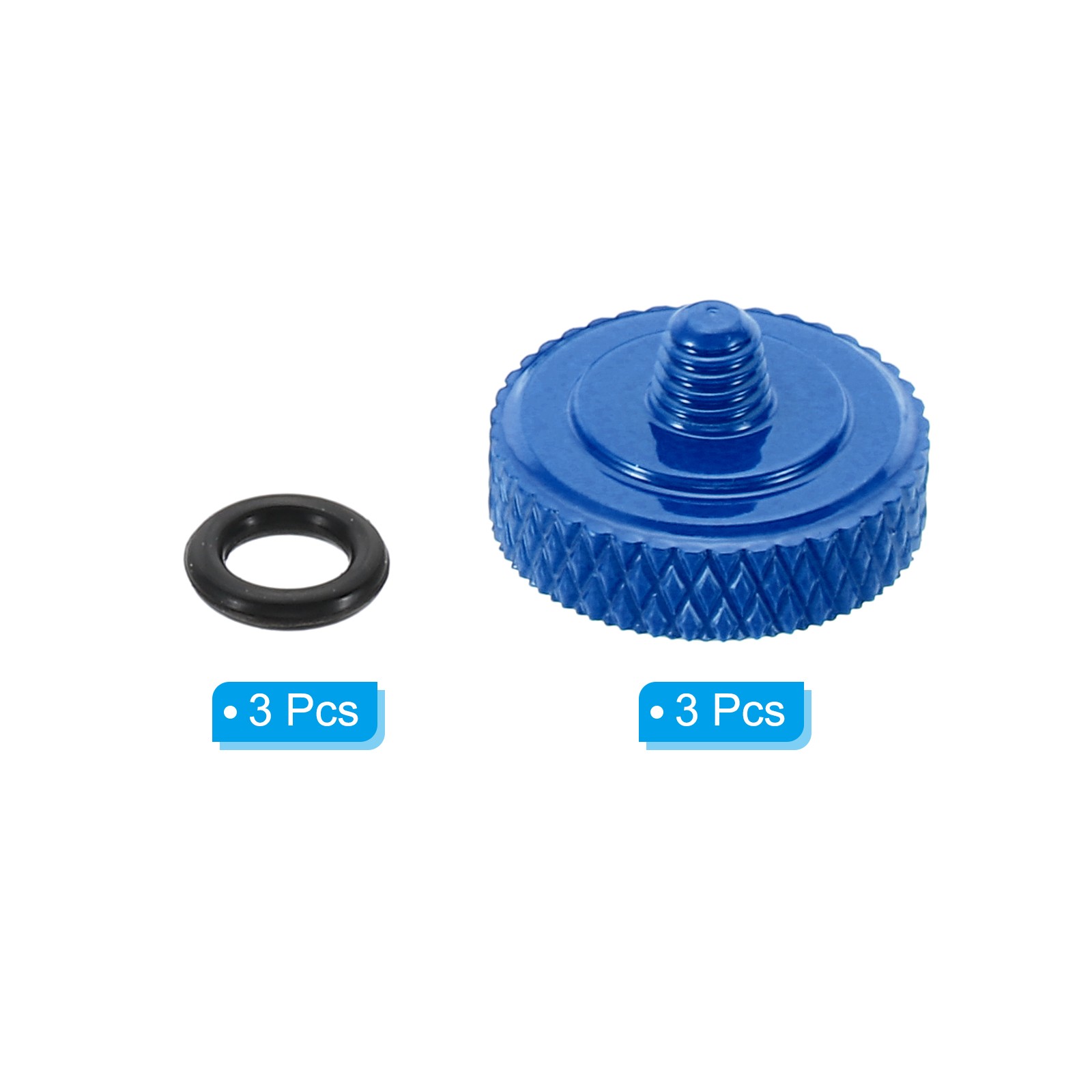 Camera Shutter Button 3pcs Shutter Release Button Carved, Blue