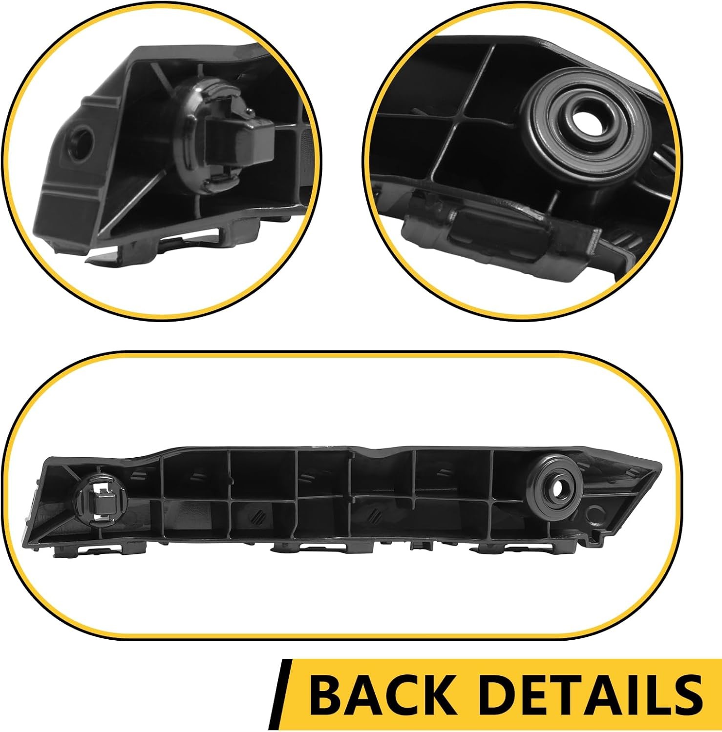 Front Bumper Cover Bracket Retainer Support Pair for Toyota Camry 2015 2016