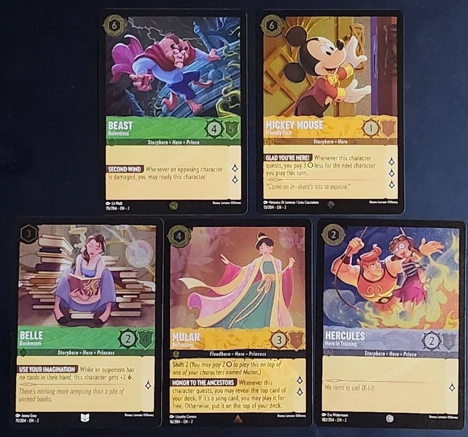 Disney Lorcana - Rise of the Floodborn - COLD FOIL Singles You Pick the Card