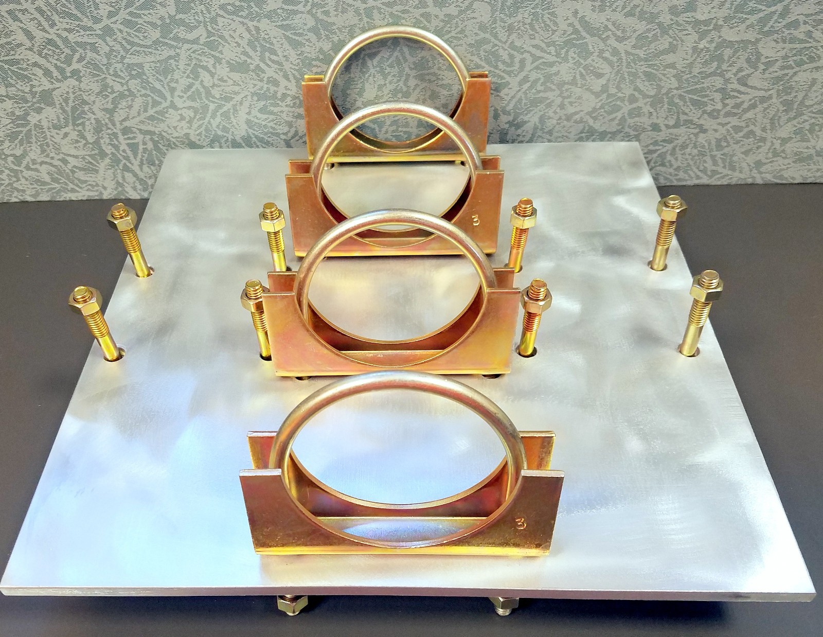 Aluminum Antenna Plates 2.5" Mast to 2.5" Boom or opposite