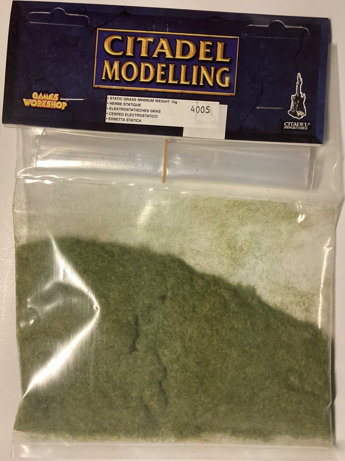 GW Citadel Modelling Terrain Static Grass Green MINT Games Workshop 2001 Ed