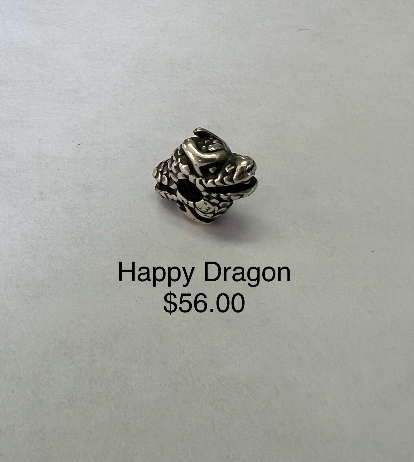 trollbeads sterling silver charms 11363 Happy Dragon