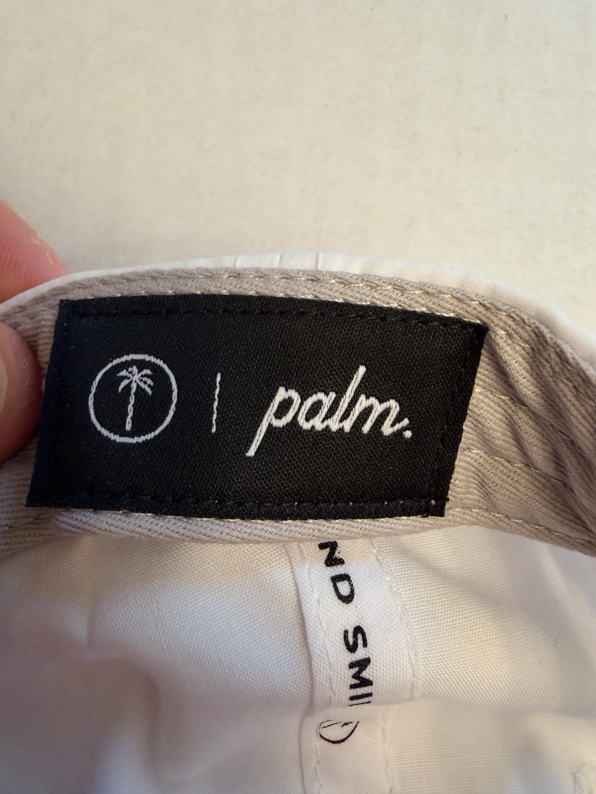 Palm Golf Local Performance Snapback Cap Hat White Black Accents Adjustable