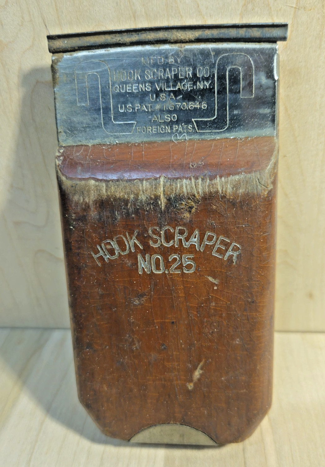 Vintage Hook Scraper No.25 Hook Scraper Co. Queens Village N.Y With Extra Blade