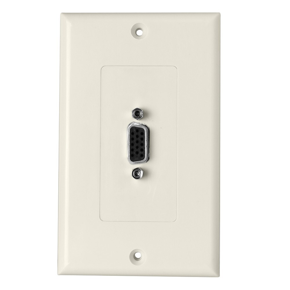 Skywalker Female to Female Wall Plate with VGA (Almond)