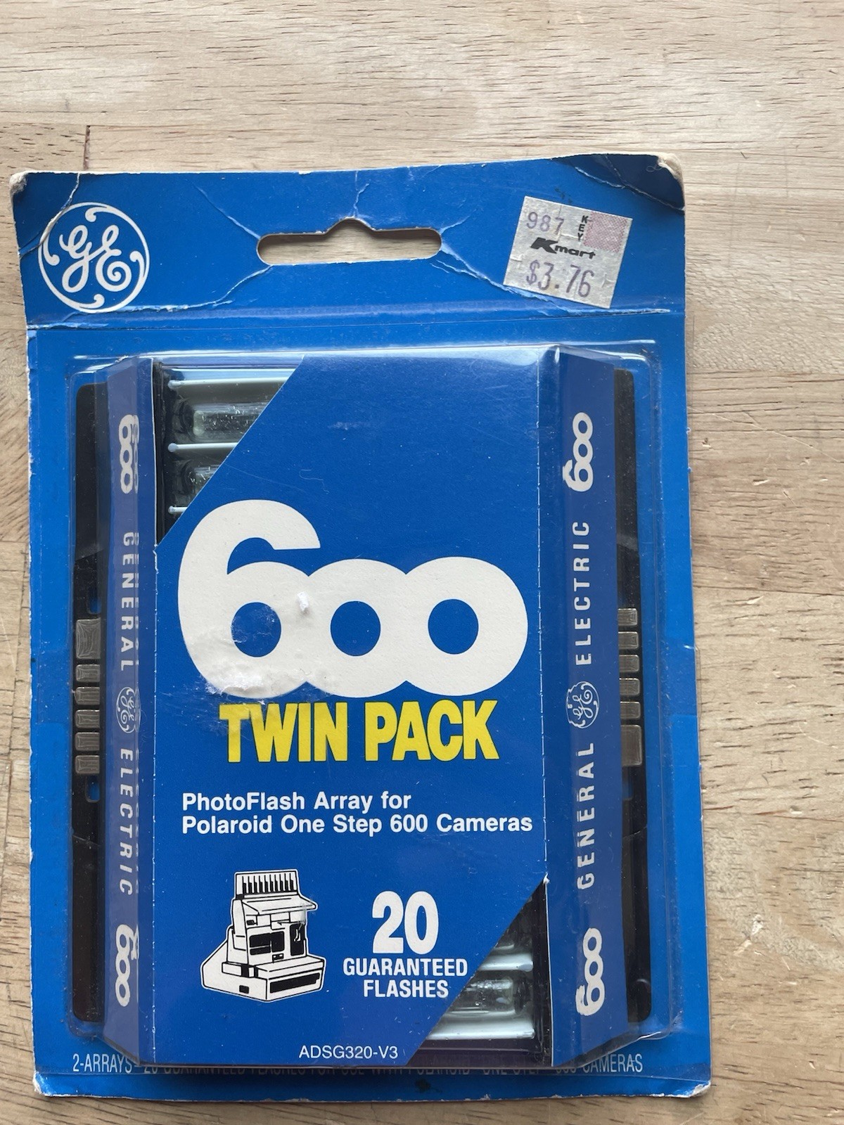 Vintage GE PhotoFlash Array Twin Pack - 20 Flashes - for Polaroid 600 Cameras