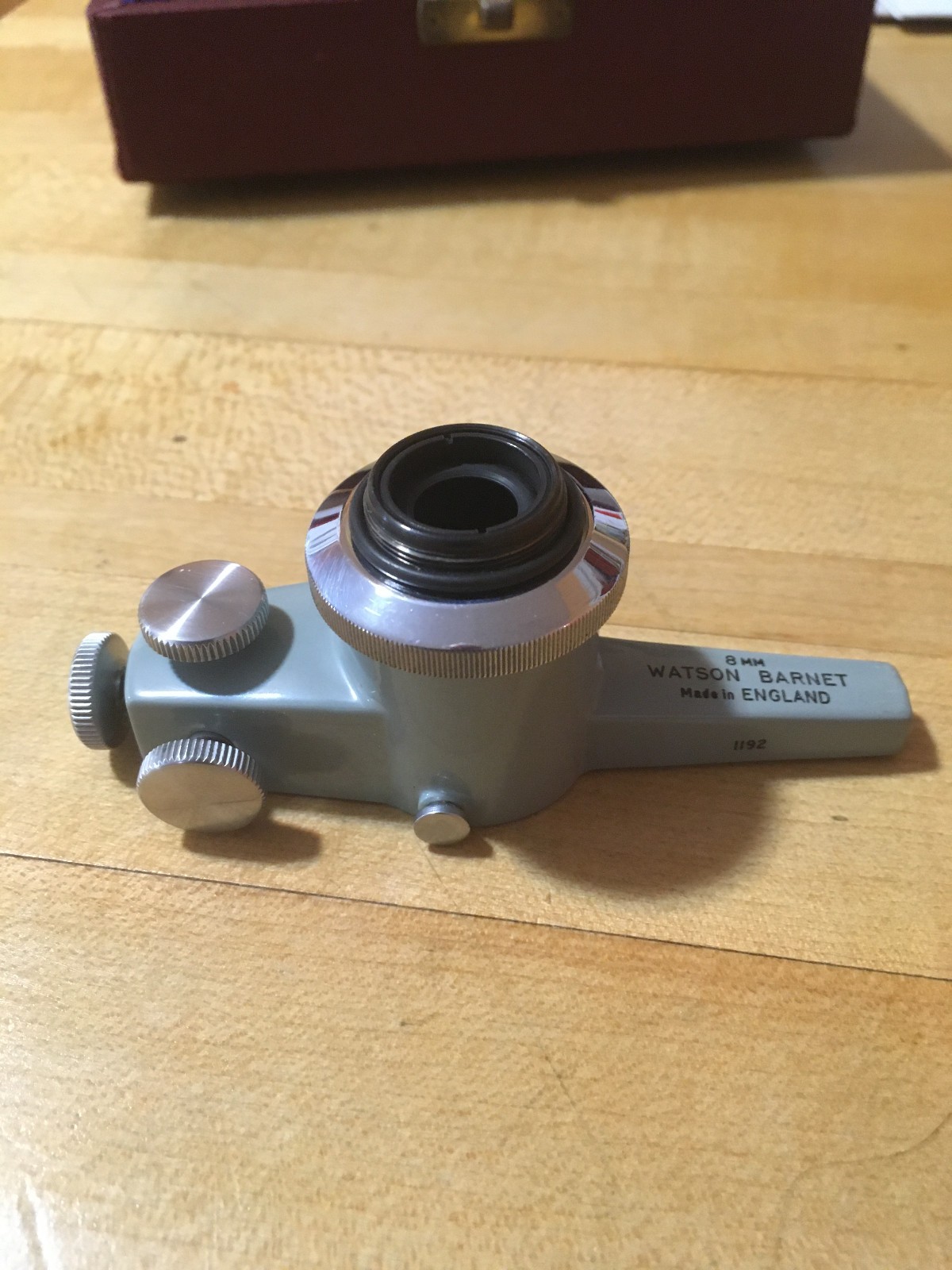 Watson Barnet 8mm Interferometer Microscope Objective plus holder