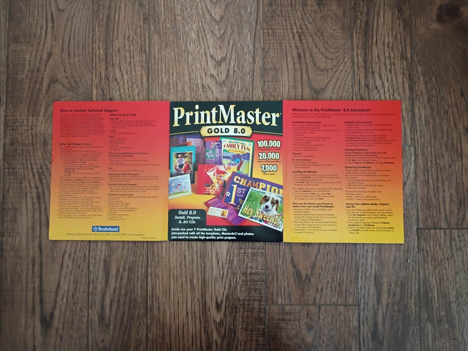 PrintMaster Gold 8.0 PC CD-ROM Vintage Windows 95/98