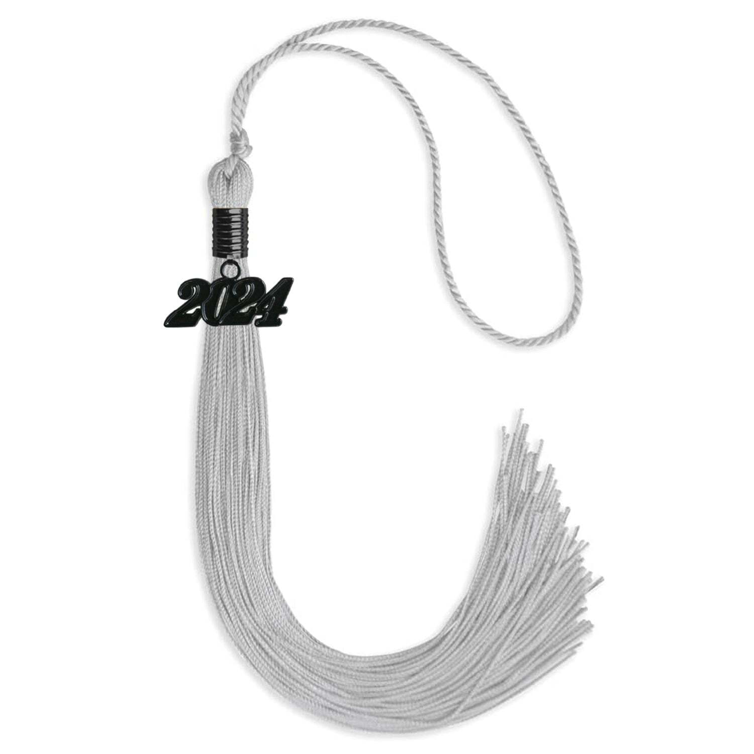 Endea Graduation Silver Graduation Tassel With Black Date Drop
