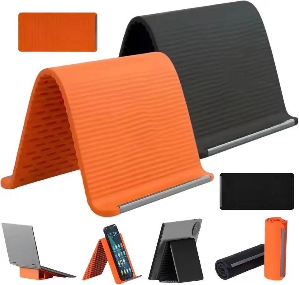 Flexible Foldable Silicone Phone Holder Adjustable Stand for iPhone iPad Tablet
