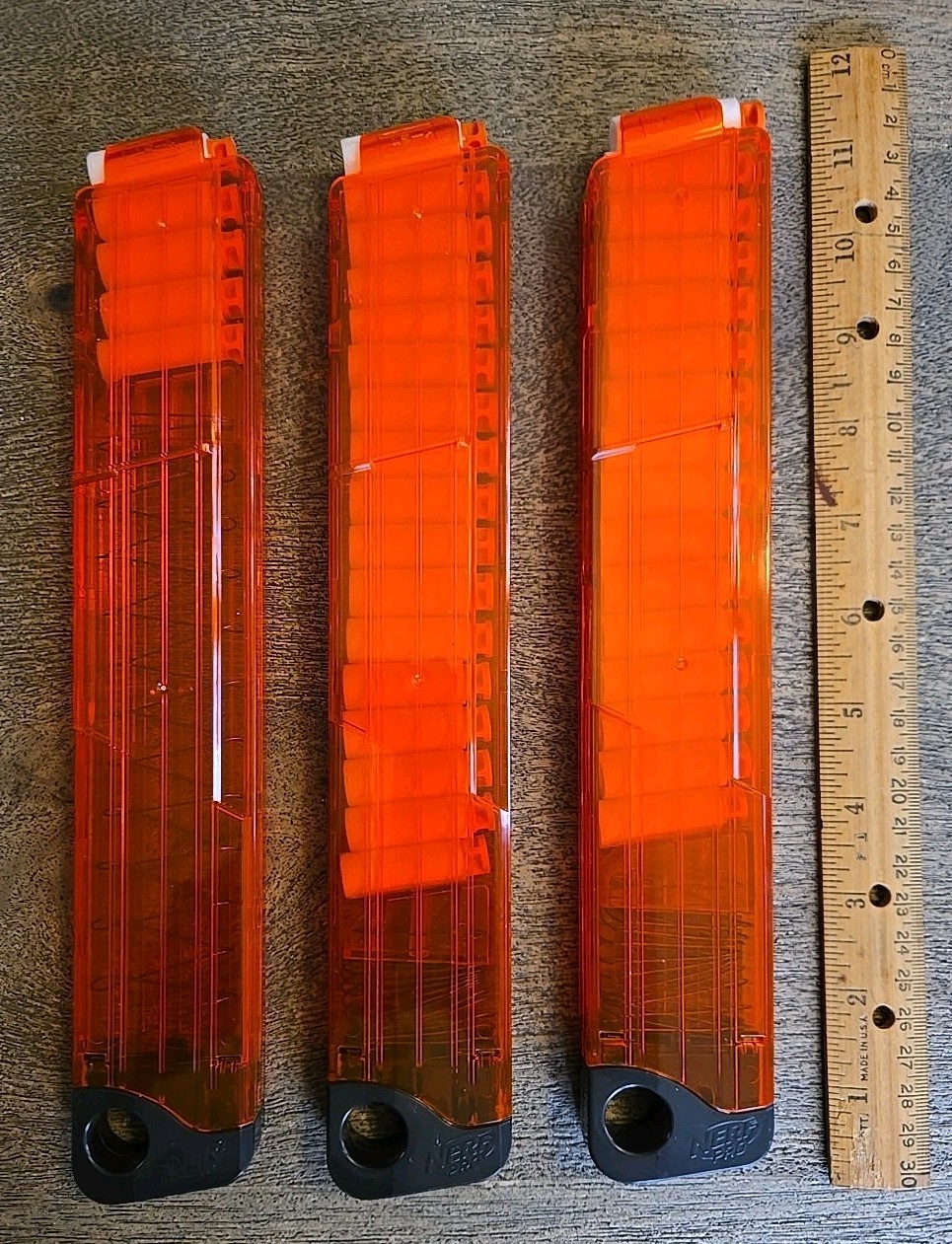 Nerf Pro Clips Lot of 3 - 15 Round Clips See All Pics And Description