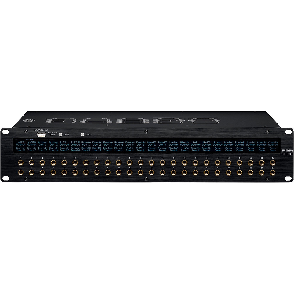 Black Lion Audio PBR TRS3 LIT 48Point GoldPlated TRS Patchbay 197881528560 RF
