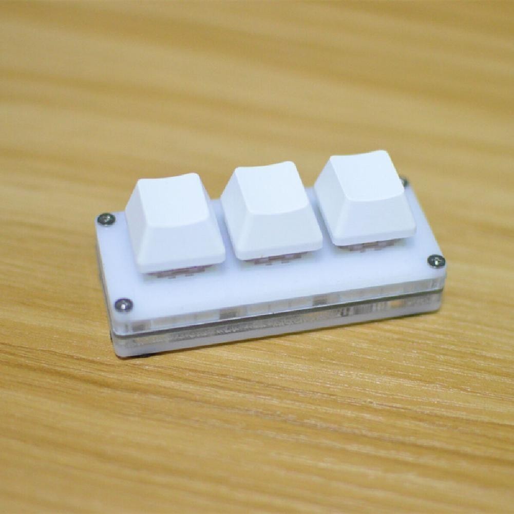 3-key Keypad Gaming Keyboard Programming Macro Mechanical With 1.5m Data Cable