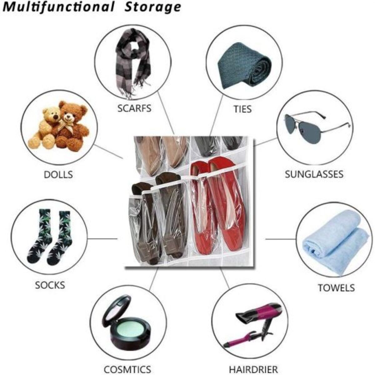 Door Hanging Pantry Organizer, Plastic