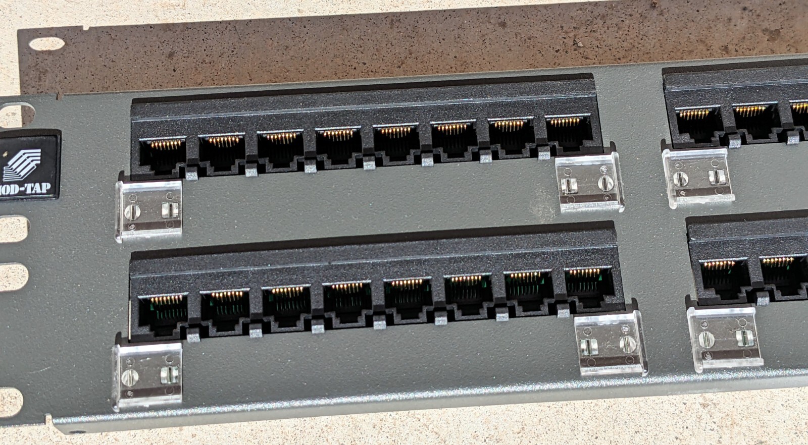 Molex / Mod-Tap 48 Port Network Patch Panel 568B Powercat Ethernet Patchbay NEW
