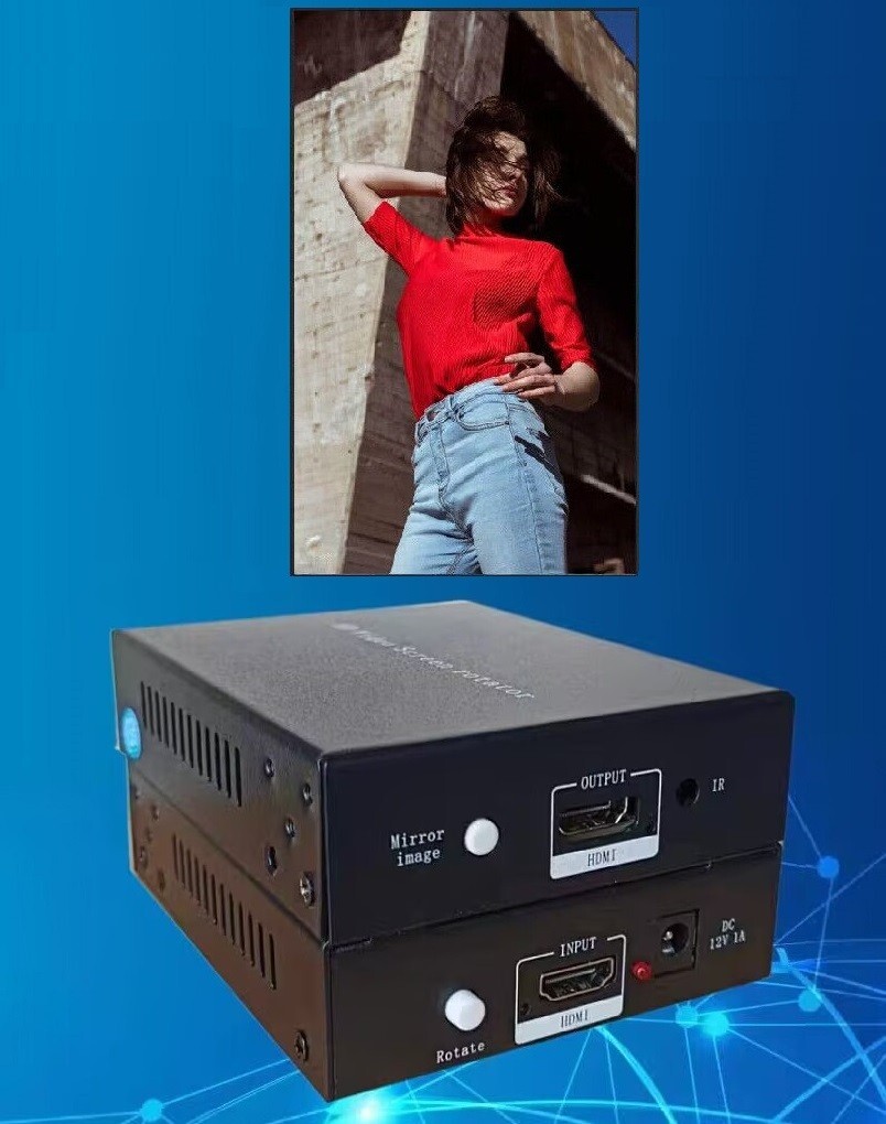 HD Video Image Rotator 90/180/270 Degree Image Flip for Vertical Screen Display